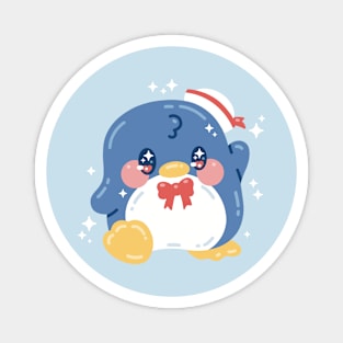 Kawaii Tuxedo Penguin Art Magnet